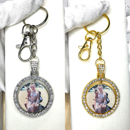 Double Sided Circle Keychain