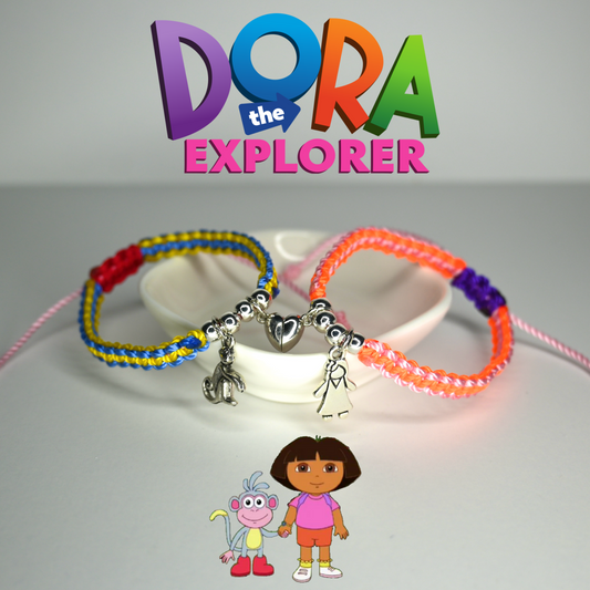 Dora & Boots Matching Bracelet Set