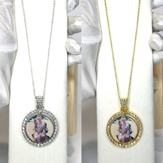 Double Sided Circle Necklace