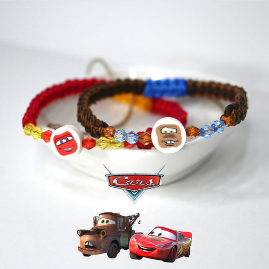 Lightning McQueen & Mater Matching Bracelet