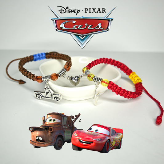 Lightning McQueen & Mater Matching Bracelet