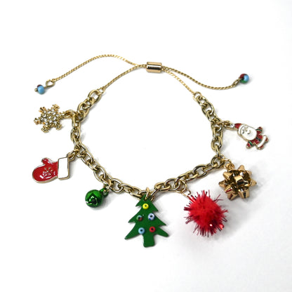 Christmas Adjustable Charm Bracelet