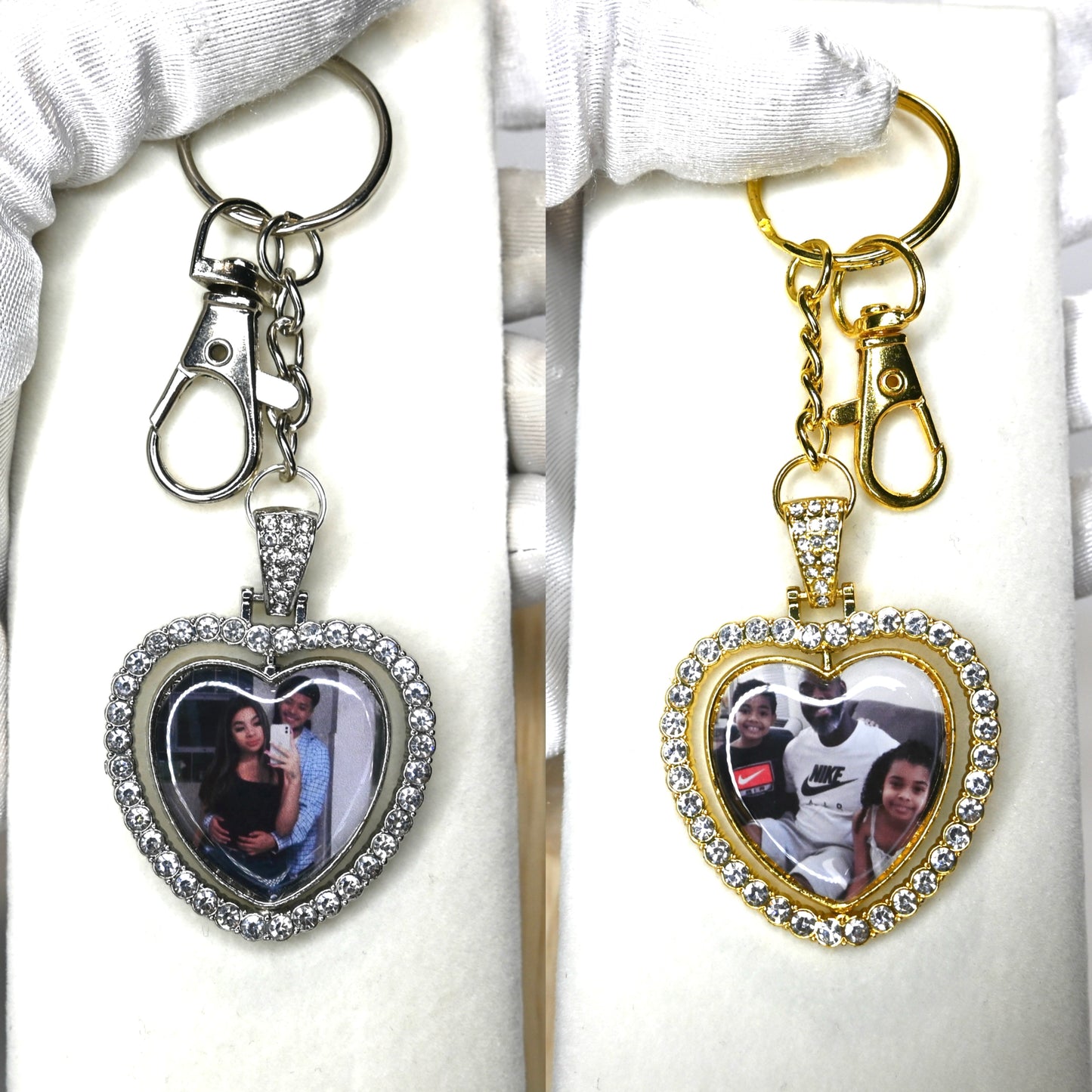 Double Sided Heart Keychain