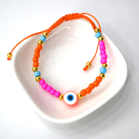 Orange Eye Bracelet