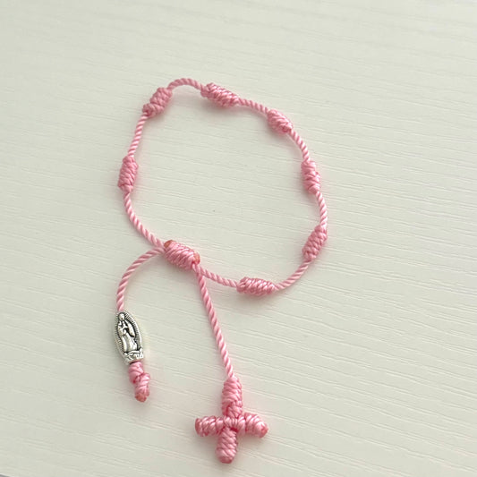 Pink Rosary Bracelet