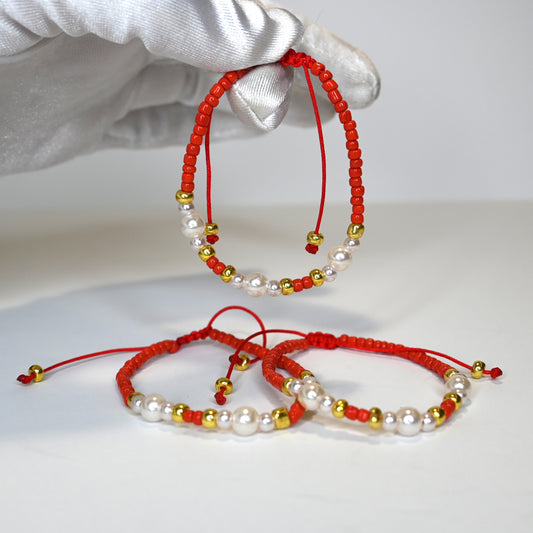 Red Pearl Bracelet