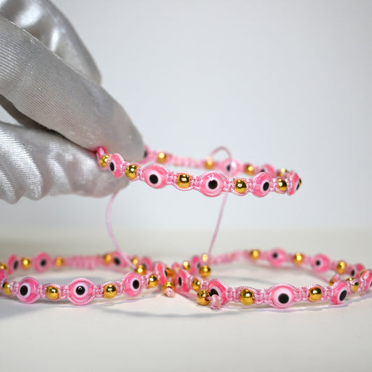 Pink Evil Eye Bracelet