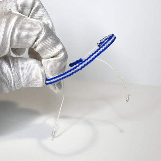 Blue and White Bracelet