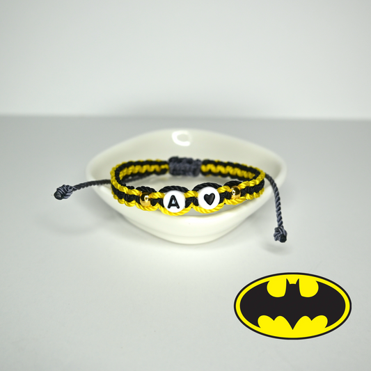 Batman Initial Bracelet