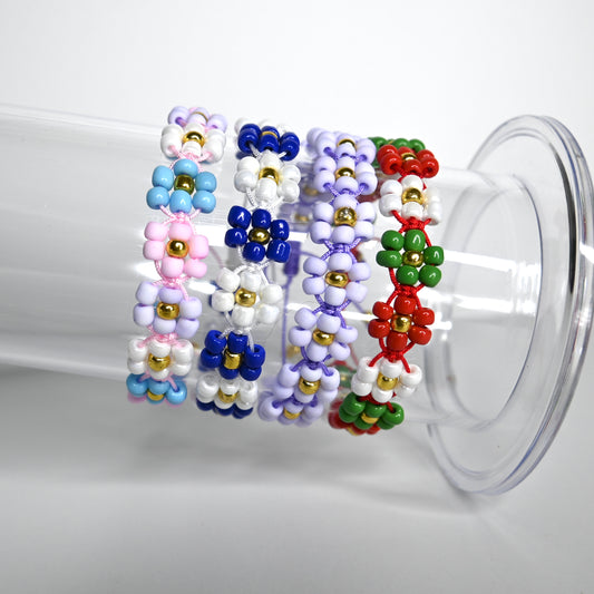 Beaded Flower Bracelet