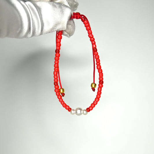 Red Pearl Bracelet