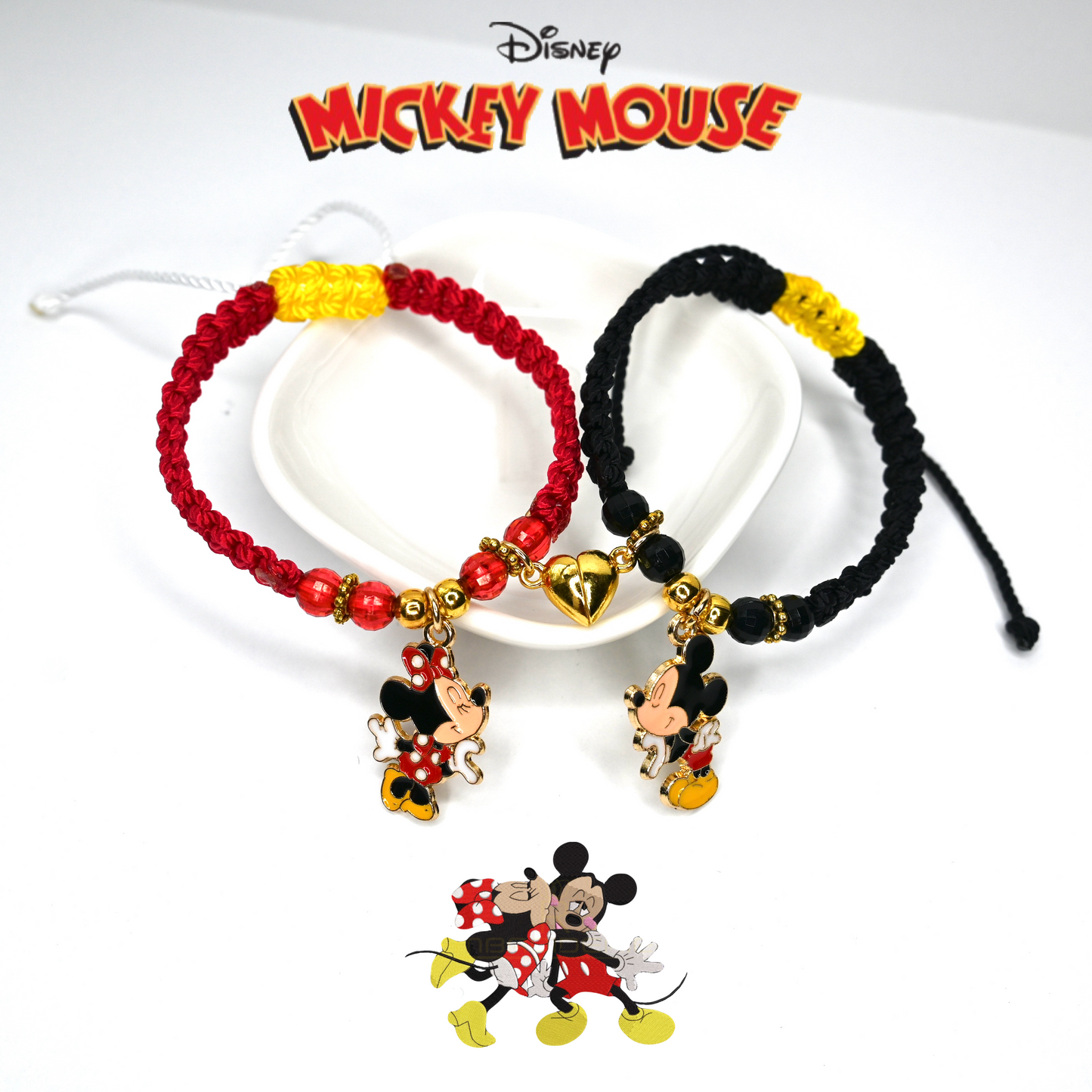 Mickey & Minnie Mouse Matching Bracelet