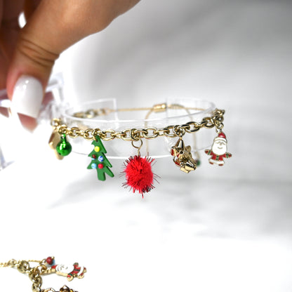 Christmas Adjustable Charm Bracelet