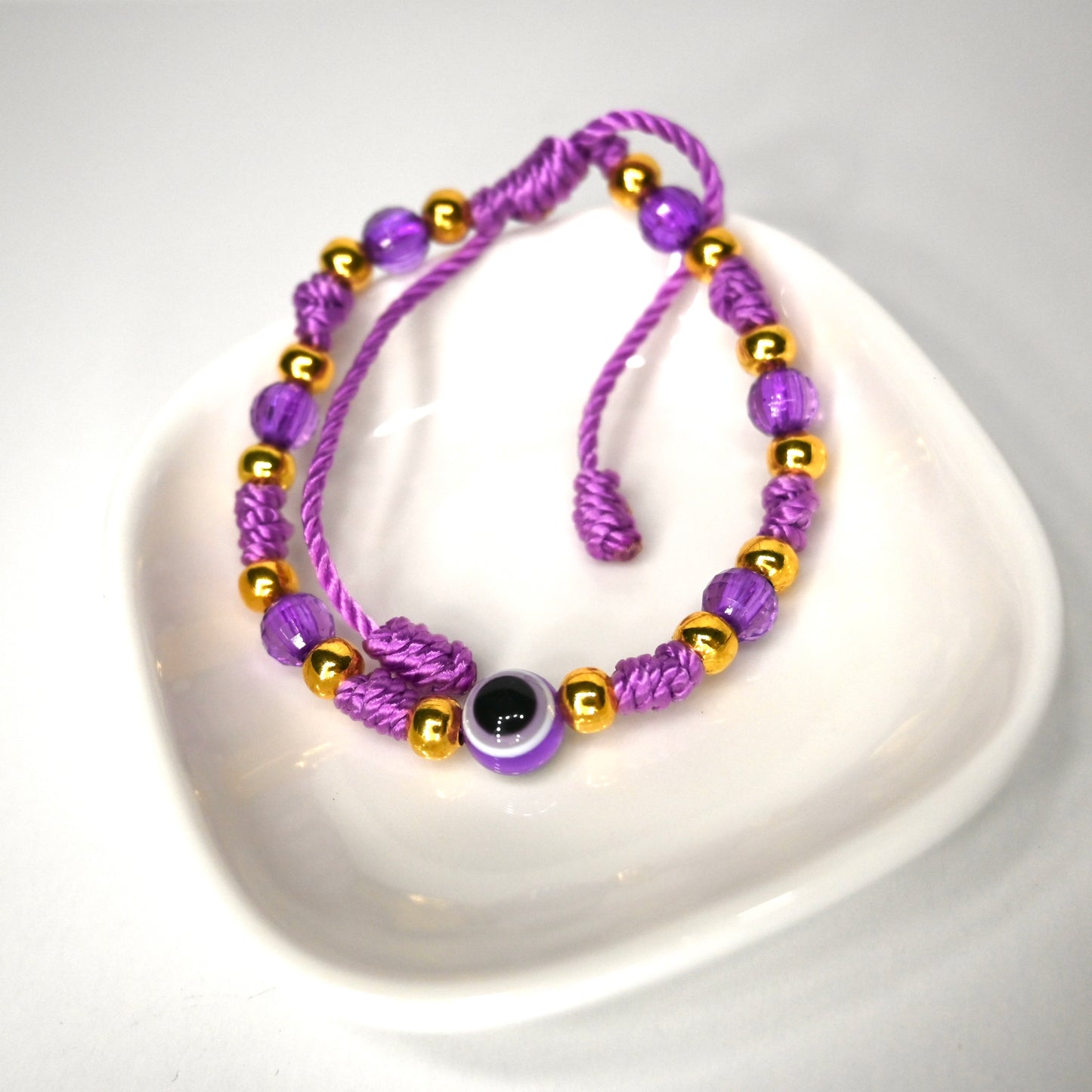 Purple Evil Eye Bracelet