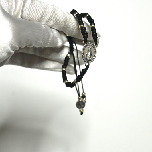 Black Rosary Bracelet