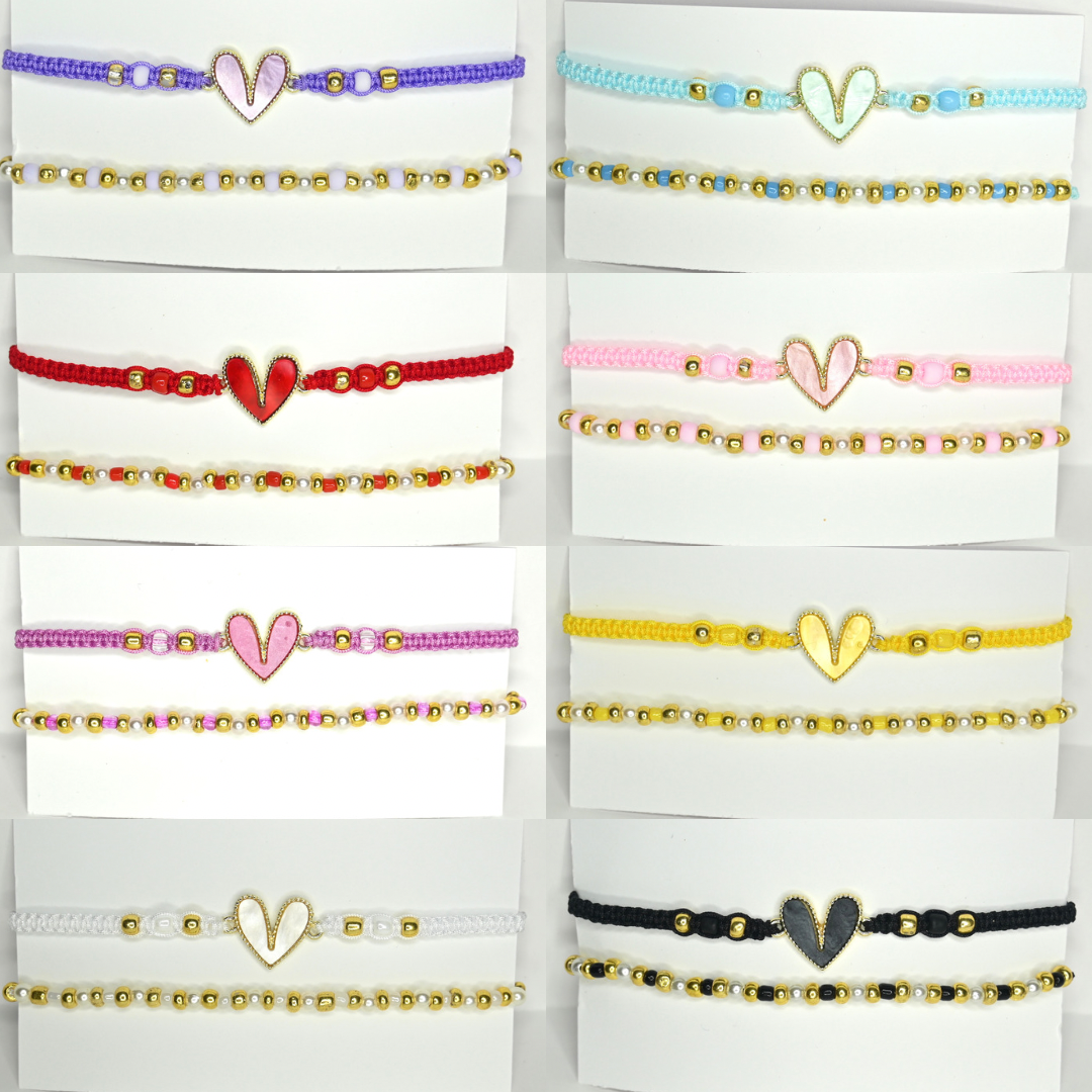 Heart Bracelet Set