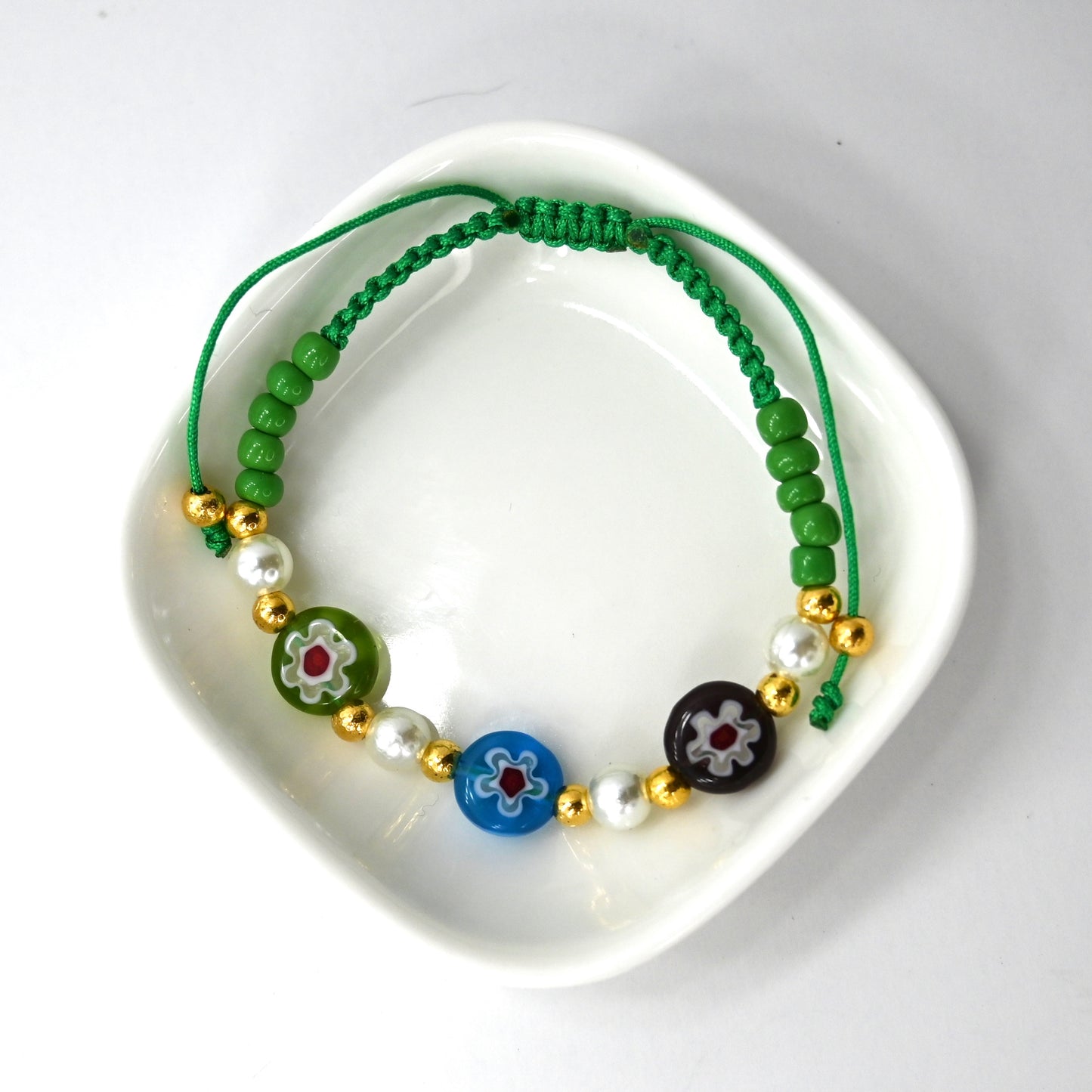 Green Glass Bracelet