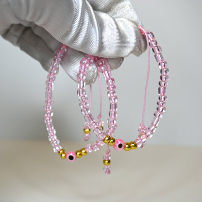 Pink Glass Bracelet