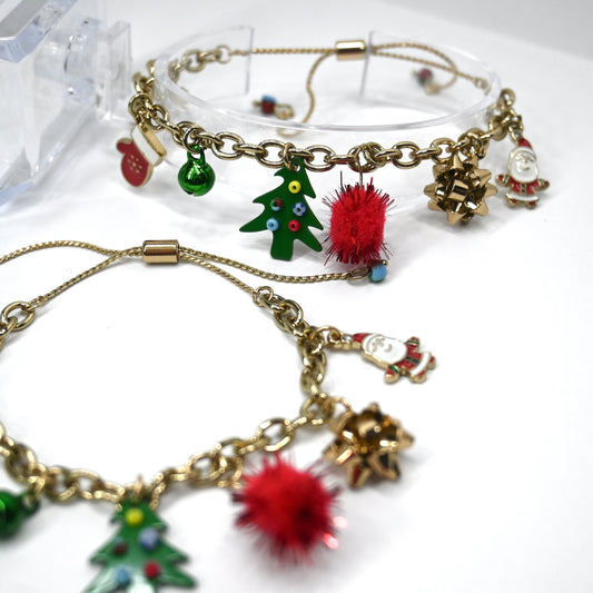 Christmas Adjustable Charm Bracelet