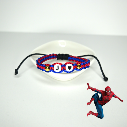 Spider Man Initial Bracelet