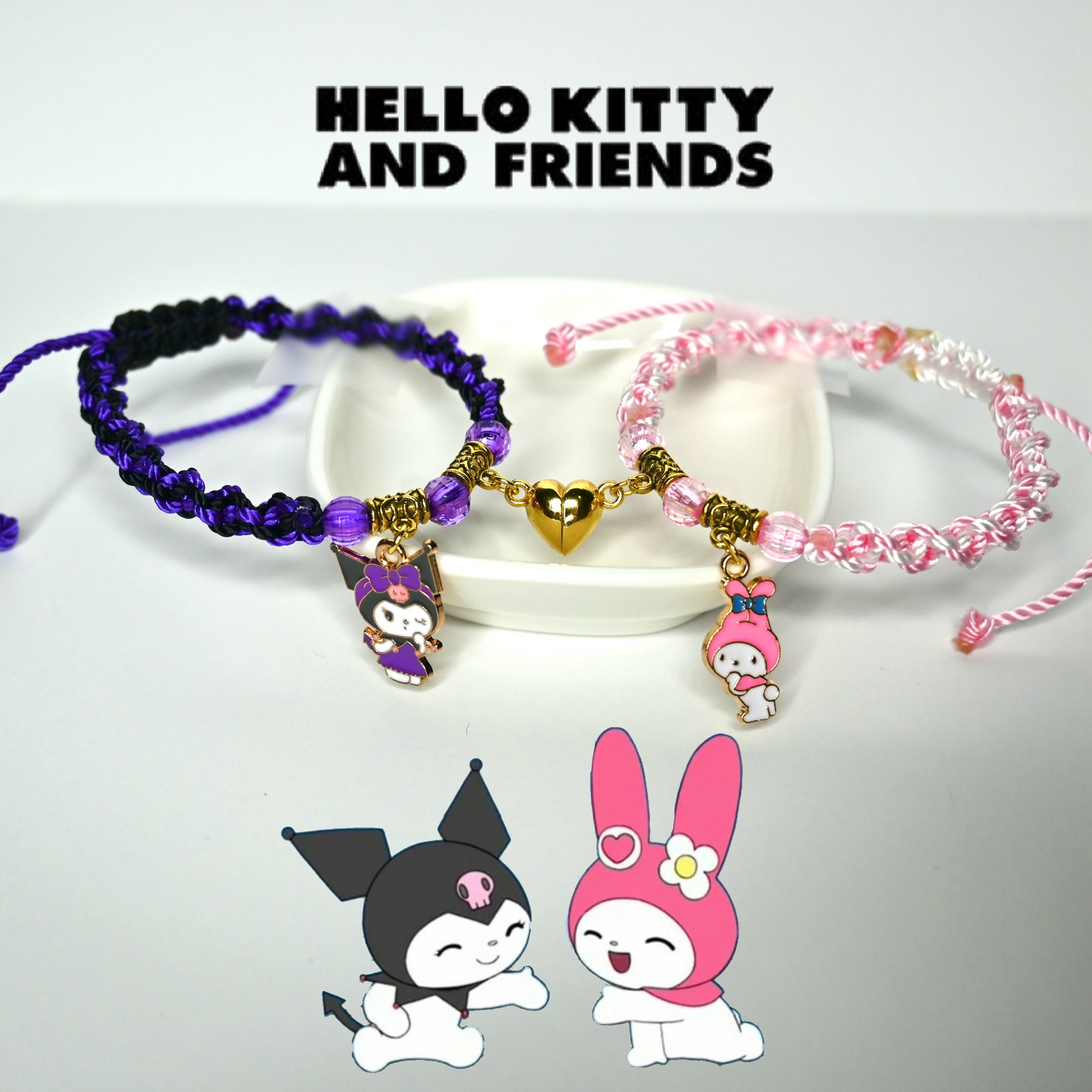 Kuromi & My Melody Matching Bracelet