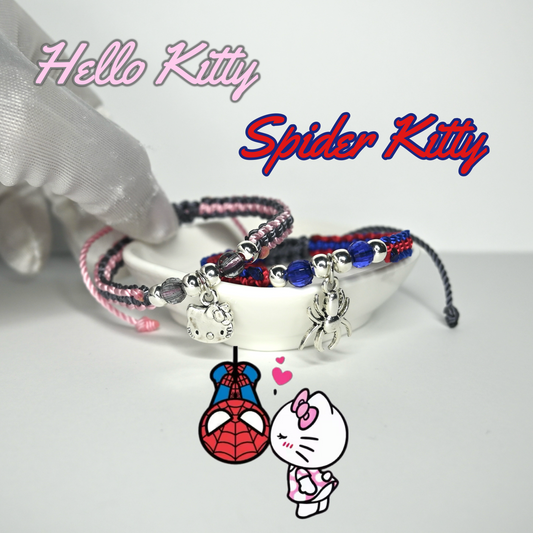 Hello Kitty x Spider Kitty Matching Bracelet