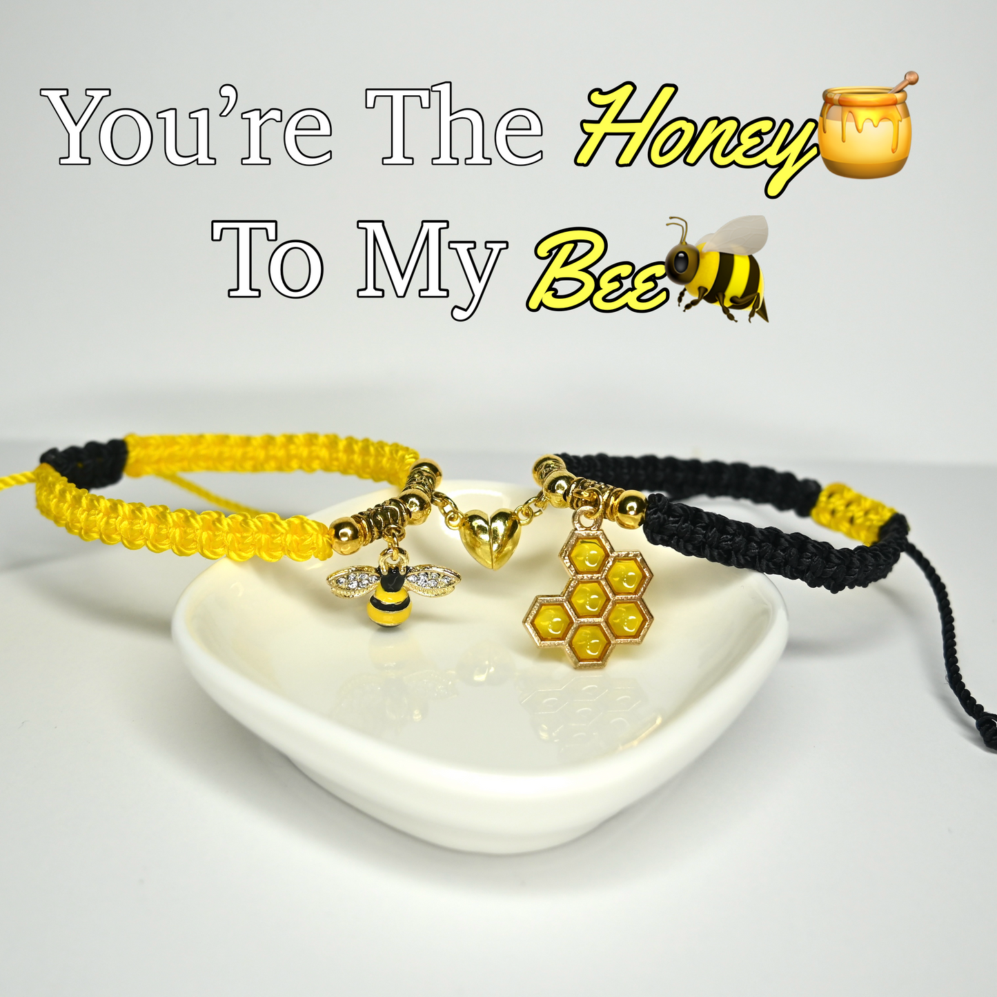 The Honey To My Bee Matching Bracelet