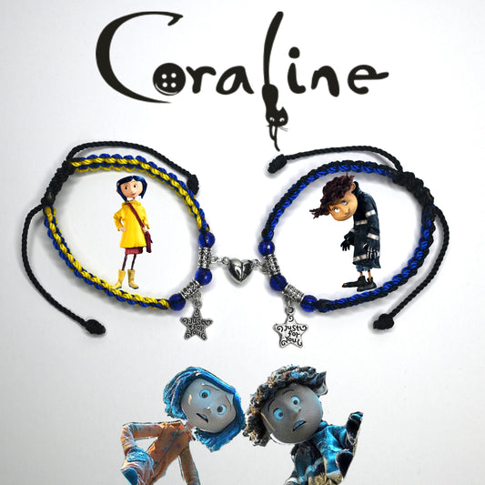 Coraline & Wybie Matching Bracelet