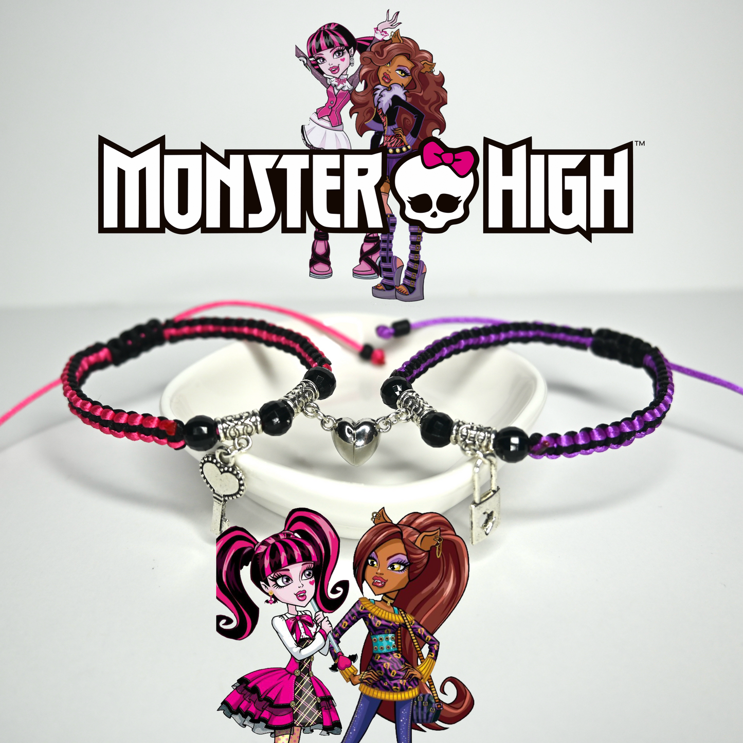 Draculaura And Clawdeen Matching Bracelet