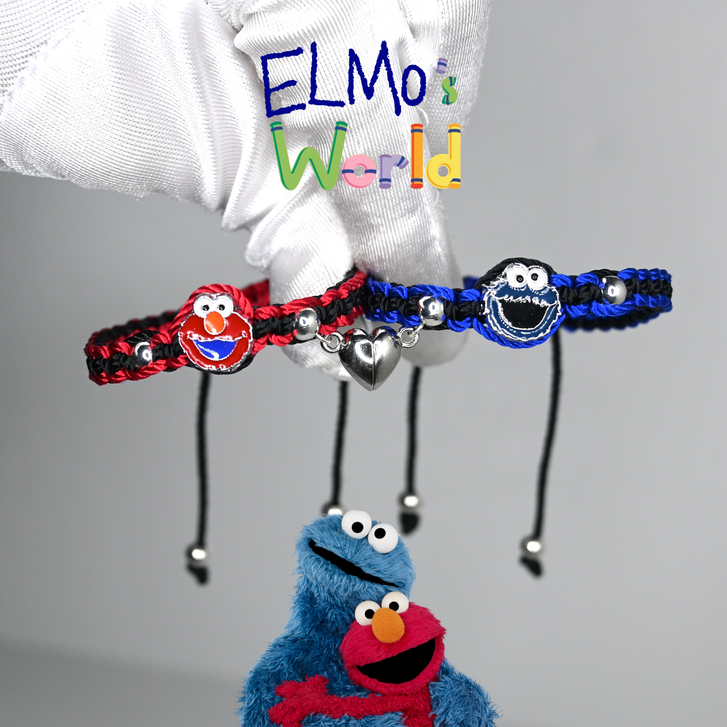 Elmo & Cookie Monster Matching Bracelet