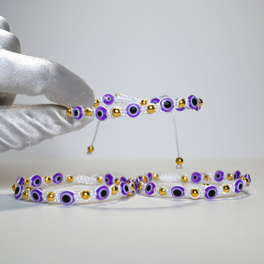 Purple Evil Eye Bracelet