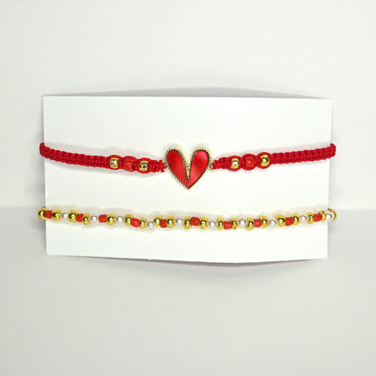 Heart Bracelet Set