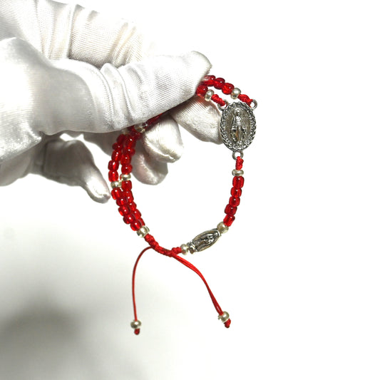 Red Rosary Bracelet